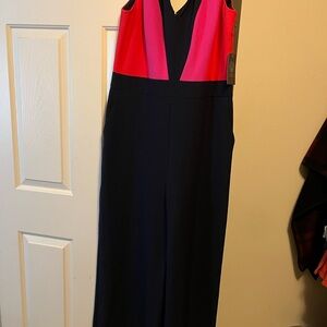 Stylish Pink and Black Jumpsuit